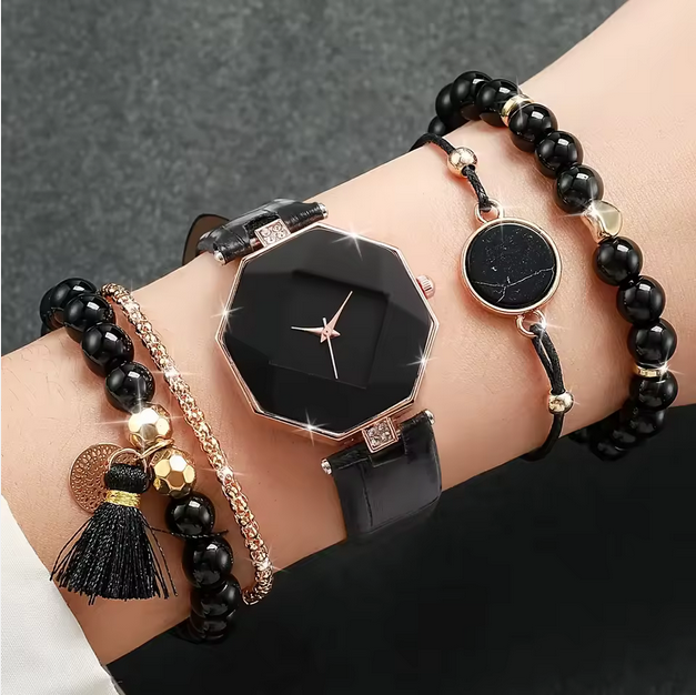Hot and Popular Foreign Trade Items, Low-key Luxury Classic Design Women's Quartz Watch and Exquisite Bracelet