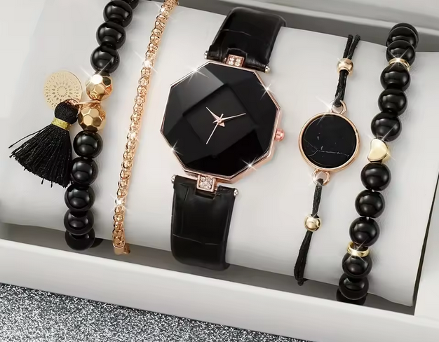 Hot and Popular Foreign Trade Items, Low-key Luxury Classic Design Women's Quartz Watch and Exquisite Bracelet