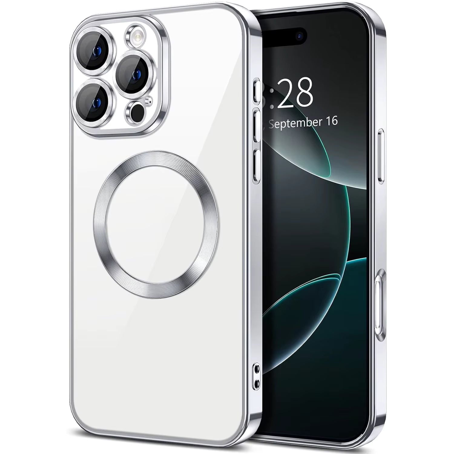 For iPhone 17 Pro Max Strong Magnetic With Built in Lens Protector Accept Wireless Charging Phone Cover Fundas for IPhone17air